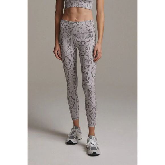 Varley Century Legging High Rise 7/8 Taupe Gray Snakeskin Size Medium - Picture 1 of 9